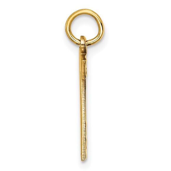 14K Yellow Gold, Varsity Collection, Medium D/C Pendant Number 7 - Picture 2 of 5